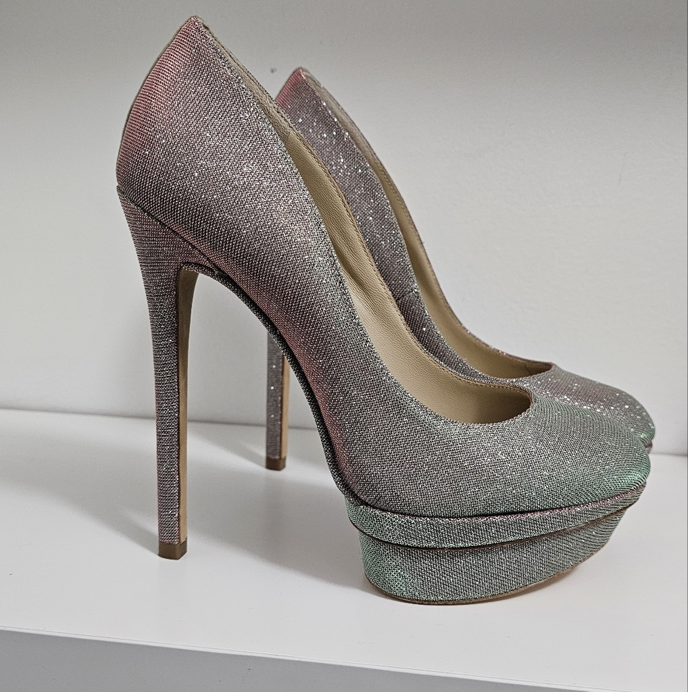 Sparkly Iridescent Brian Atwood Heels **WATCH VIDEO**